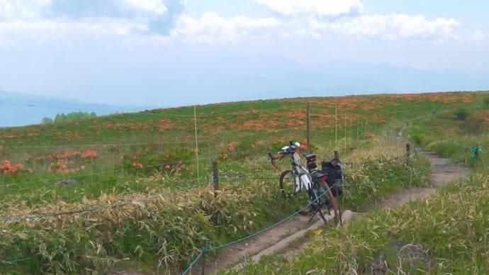 霧ヶ峰からお初の御柱街道を下る