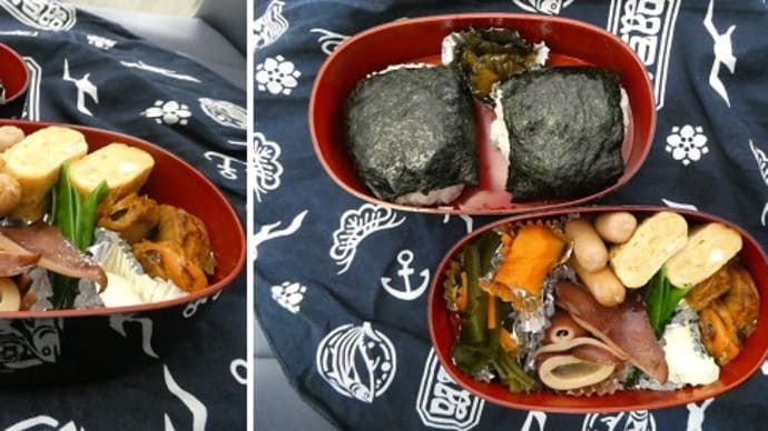 男の料理は、休止~おにぎり弁当~