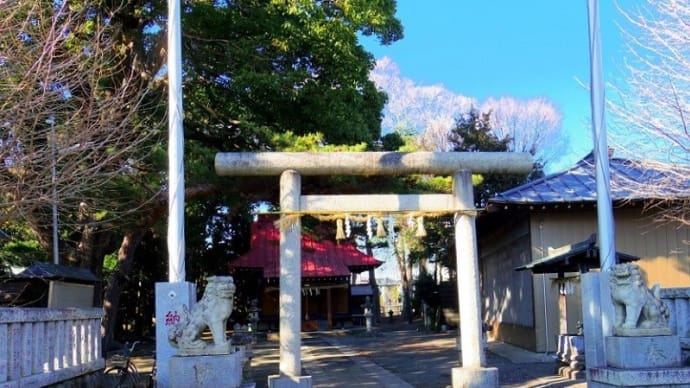座間新田宿の「諏訪明神」