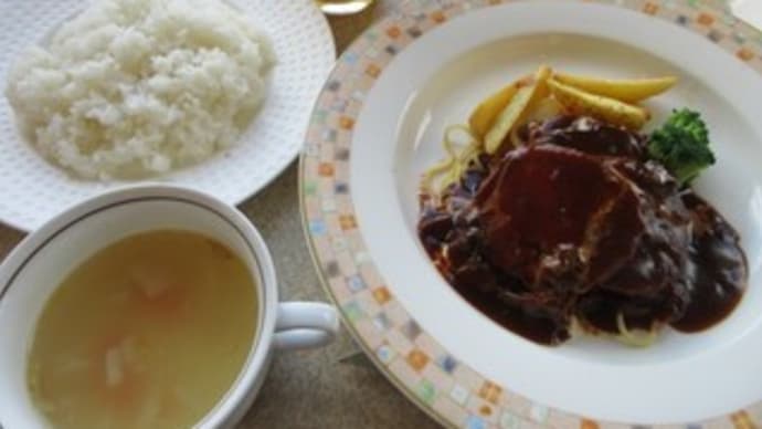 「レストラン四季音」、1月13日と14日の日替わりランチは、ミートローフ デミグラスソース