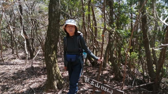 初めての杖立山と濃厚接触