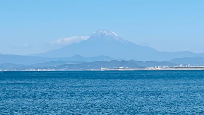 スダレ模様の富士の山♪