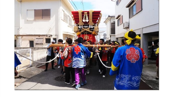 淡路島 事代主神社 水かけ祭り だんじり