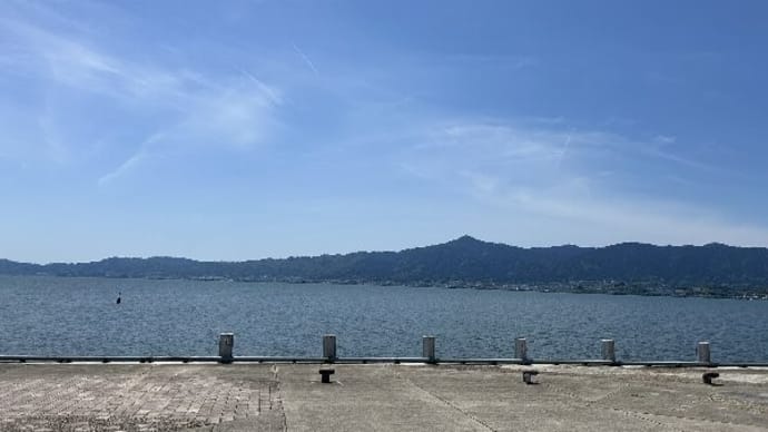 5月の琵琶湖岸
