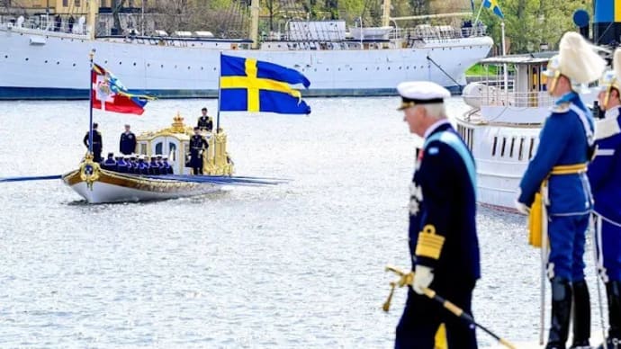 スウェーデン到着、フレデリク国王十世