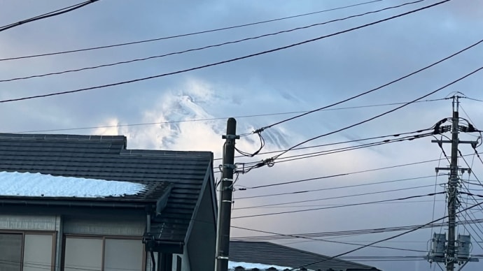 んーー残念！富士山に雲がーーー！