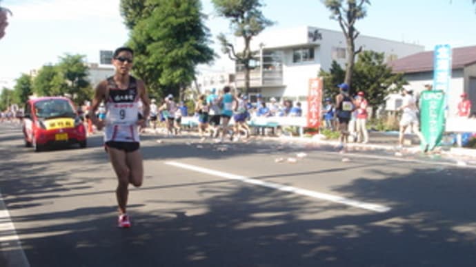 北海道マラソン　和田ース　走る