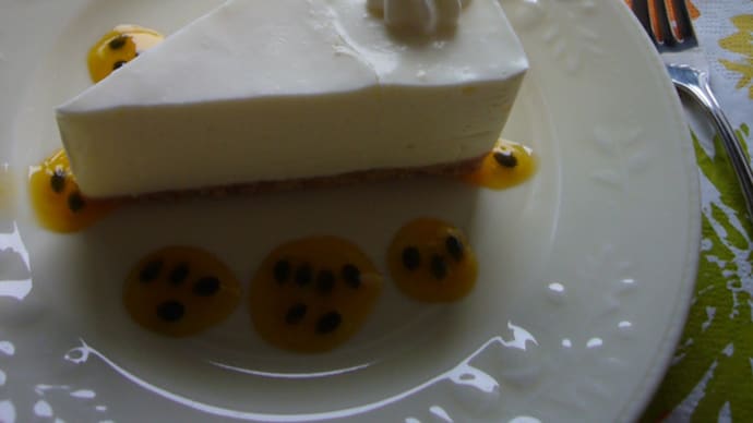 Glass Drop 浜石とケーキ工房ミモ沙のレアチーズケーキ