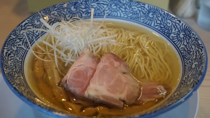 20080　めんや安寿「まぐろ塩そば」＠金沢　3月19日　初めての【味薄め】　こりゃぁめっちゃ美味しい！　改めてまぐろ節の美味しさを実感！