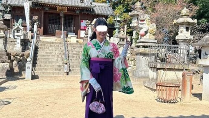 孫の袴姿