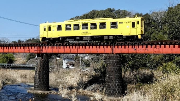 豊肥本線を走る黄色の列車 3月〜４月