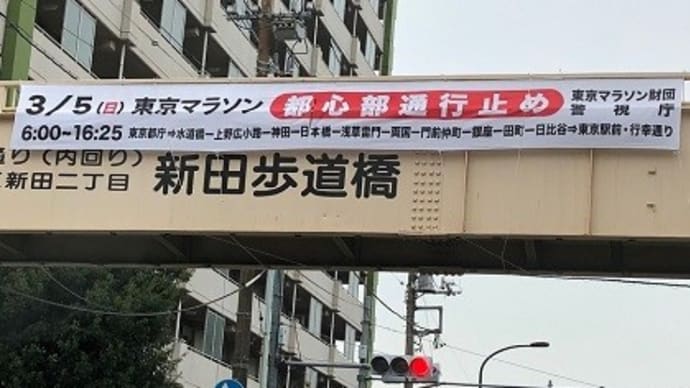 5日は東京マラソン