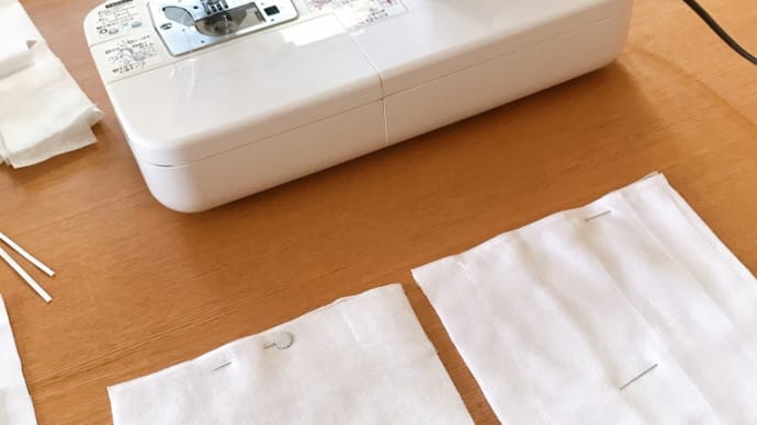 今日も旦那のマスク作り