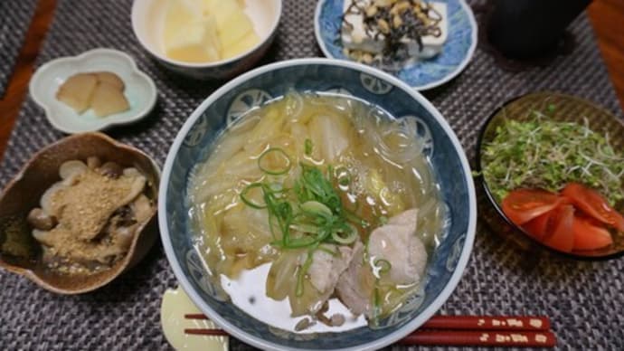 白菜と豚肉の煮もの