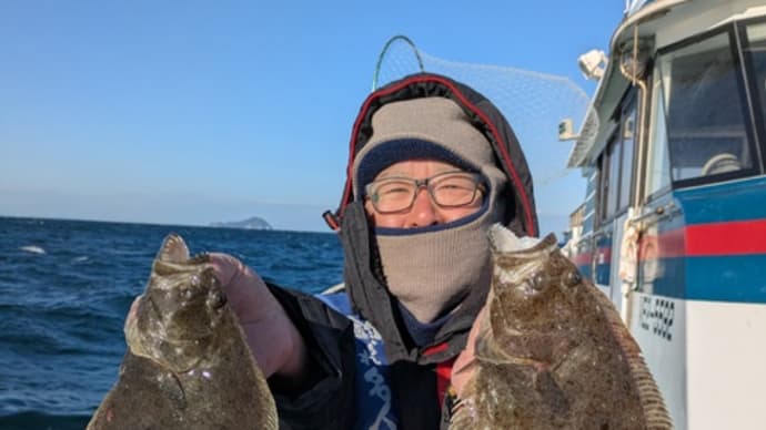 2号船1日便でヒラメ釣りです。