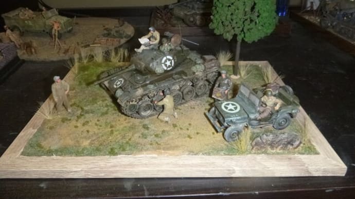 全製作過程:ジオラマ:アメリカ陸軍戦車兵セットヨーロッパ戦線