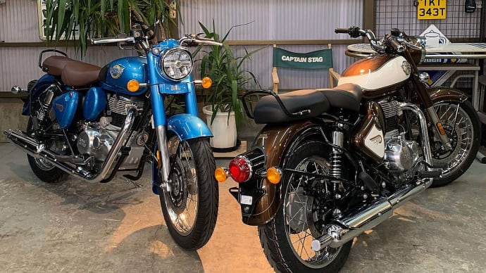 2024年最後の入荷となりました。本日入荷!2025MODEL ROYAL ENFIELD CLASSIC350 Jodhpur Blue / Medallion Bronze の2台です!