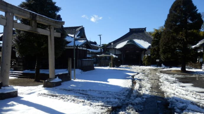広済寺の雪像