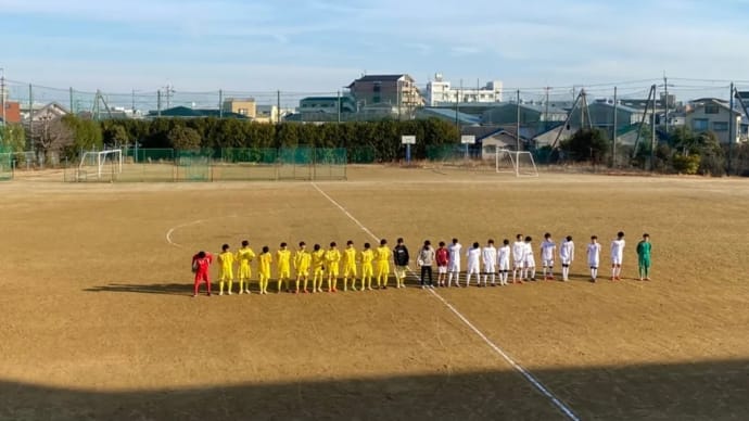 R4.1/9(日) 東百舌鳥高校サッカー部
南河内サッカー研修リーグ VS初芝富田林高校
結果 2-4 負け(前半1-2 後半1-2)