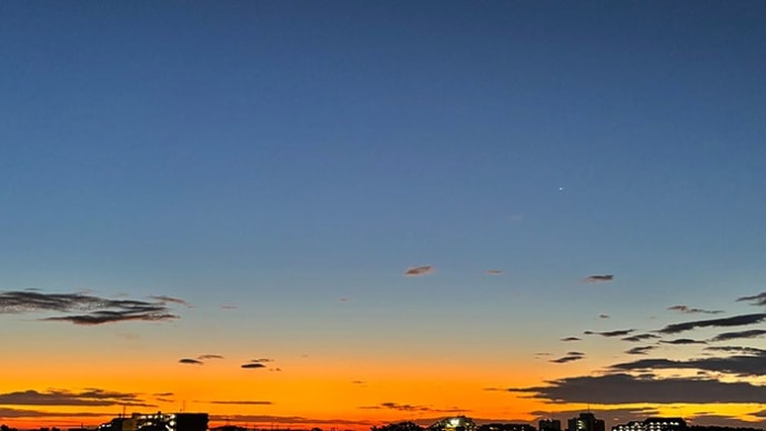 1月18日の夜明けと久々えぼし