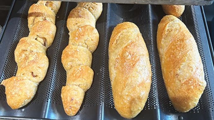 国産有機小麦でフランスパン