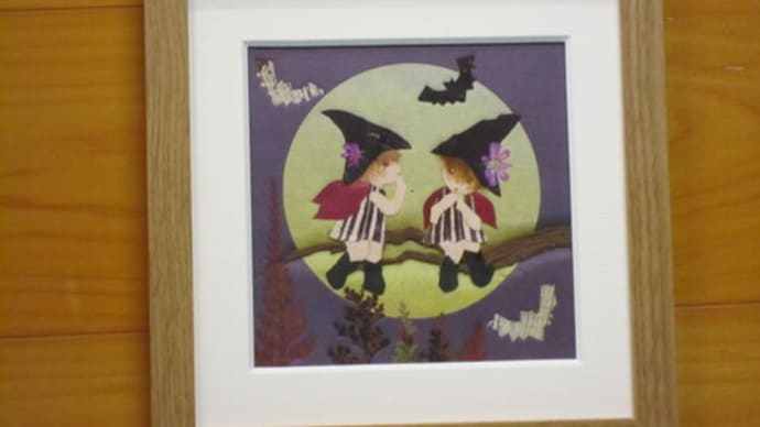 ハロウィンの妖精(押し花)