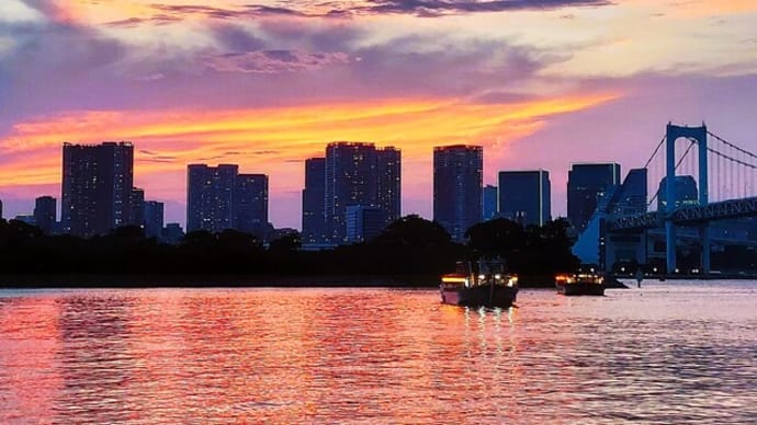 気分転換出来た夕暮れの水辺