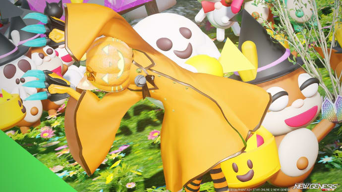 【NGS】ハロウィン⑩パンプキンキャットマスク＋エランデラモートT2［Ou］