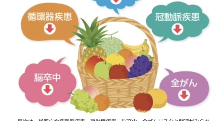 四季に応じた果物摂取は1日@200gが最適健康体を維持