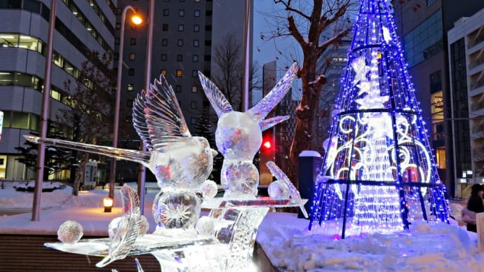 北海道・癒しの小動物の氷彫刻２０２３～京王プラザホテル札幌 The Frozen Museum～