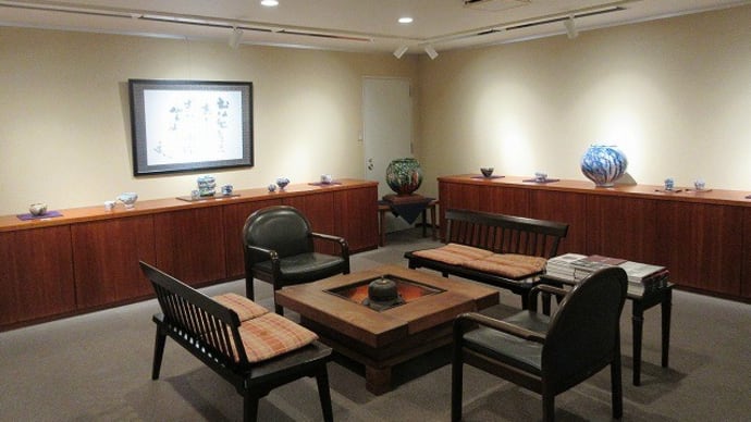 「-美濃考- 氏家 昂大 陶展」会場奥風景