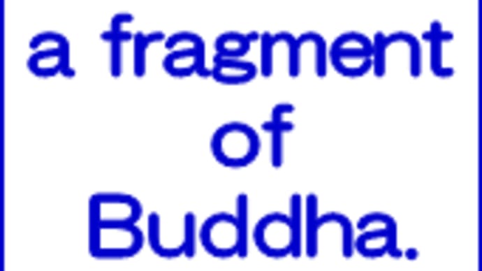 You are a fragment of Buddha.