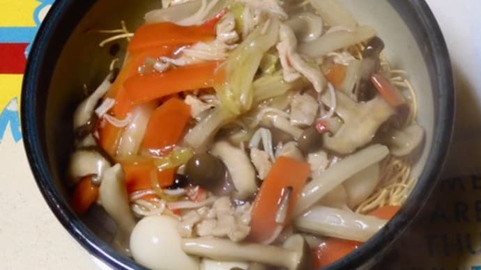 皿うどん(昨晩の夕食)