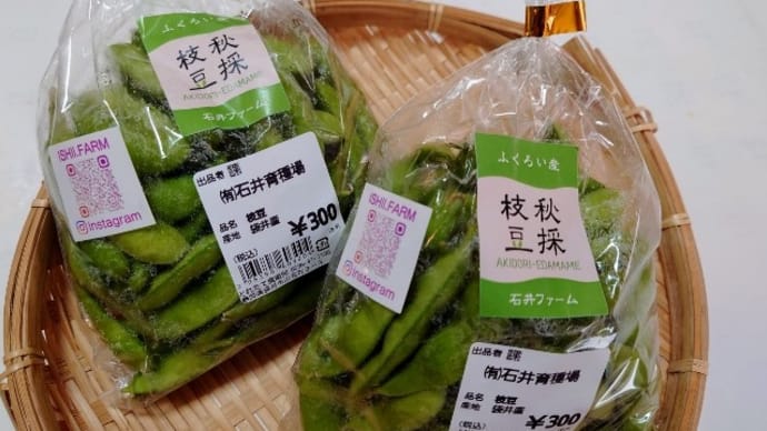 秋採枝豆でコロッケ