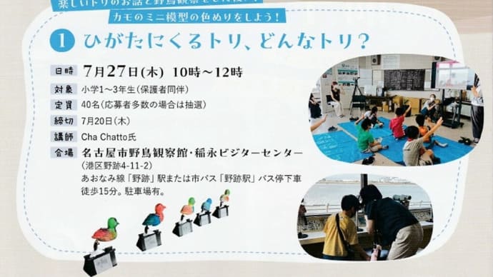 もうすぐ夏休み!イベントのご案内