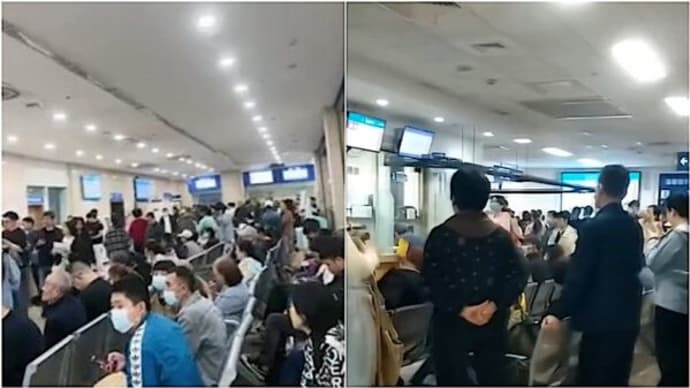 中国で大型連休後 各地の病院で大混雑 今も続く感染拡大【動画あり】