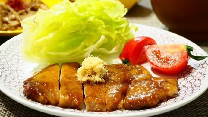 ☆豚ロースのダブルしょうが焼き&卵マカロニサラダ☆