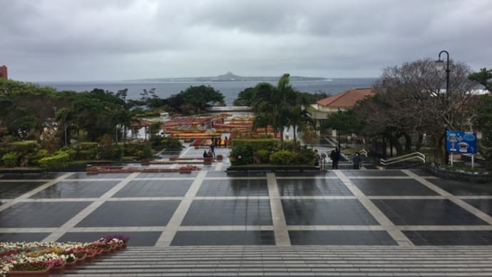 雨の日の海洋博記念公園