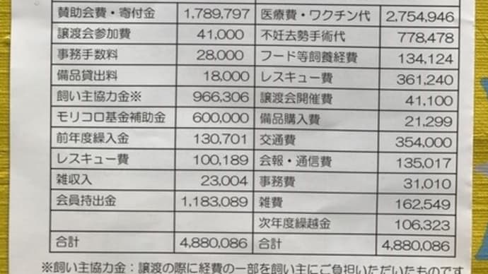 2017年度　収支報告・活動報告