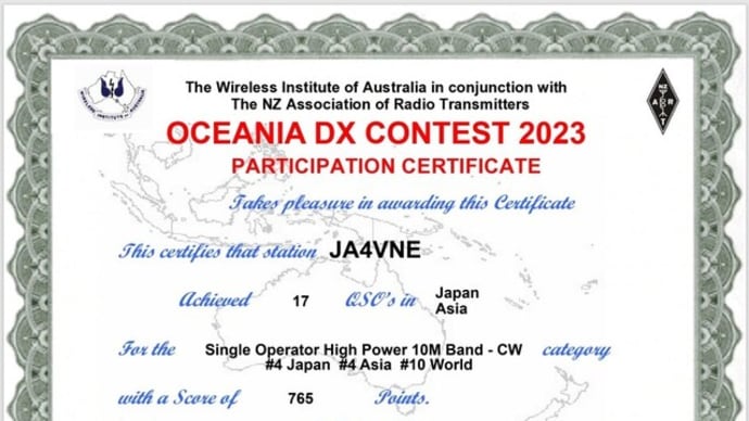 result - Oceania DX Contest CW