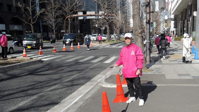 大阪国際女子マラソンの沿道でボランティアした日　volunteered to help the Osaka Women's Marathon