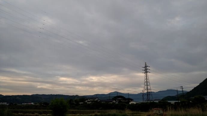 広がる雲の空