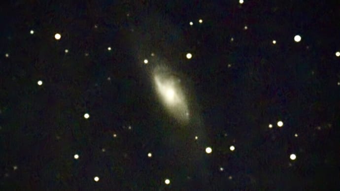 星見娘で電視観望4017(りょうけん座 M106渦巻銀河)