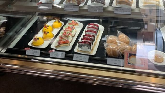 マイ容器でケーキ