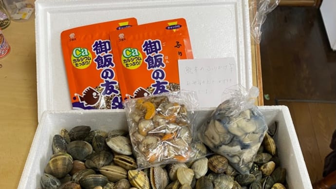 海の幸のプレゼント アサリ味が濃くて美味しいのよ