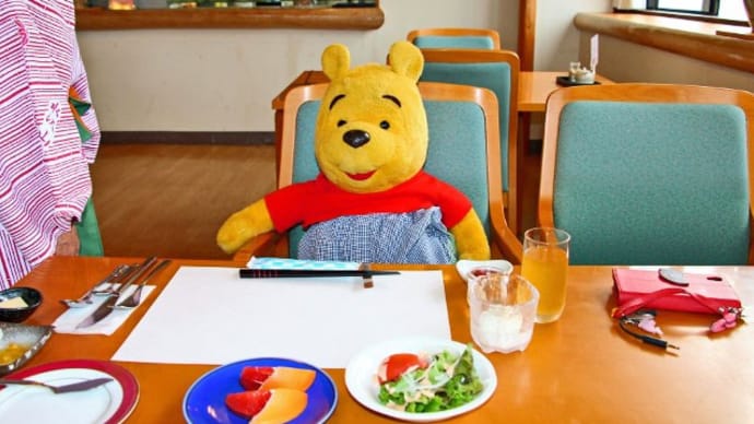 プーさん 秋田県仙北市田沢湖 水沢温泉 元湯水沢山荘に 今年も行ったんだよおおう その7
