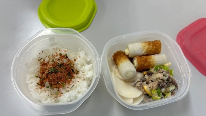 お弁当(さば水煮缶)