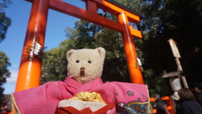 初詣は、氏神様の「下鴨神社」へ。参拝者の長蛇の列…ミモロは摂社の開運厄除けの「比良木社」で参拝