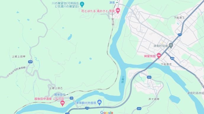4月14日 津南町 川の展望台