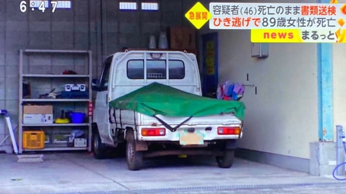 鹿児島でクソヴォケが車道を勝手に横切りやがって軽トラックに打つかる 被害者の男性は此の事件を苦に自殺